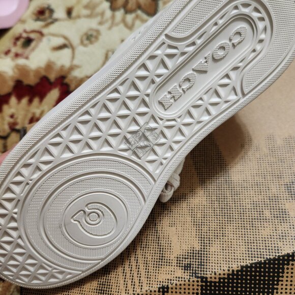 Coach High Line Leather Lace Up Scribble NYC Sneaker - Picture 8 of 14